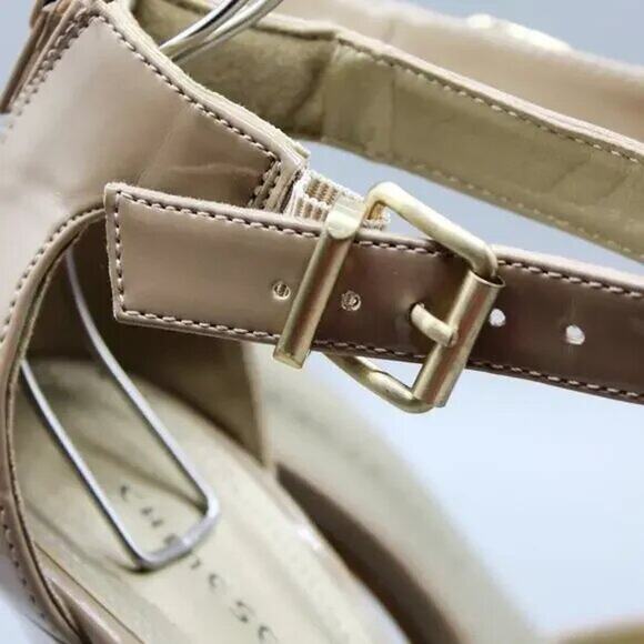 Chinese Laundry Patent Leather Pointed Toe Ankle Strap Heels Size 8.5 - Picture 6 of 12